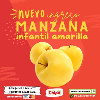 manzana infantil amarilla productos chipo guatemala fruta verdura y mas a domicilio