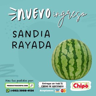 Sandia rayada productos Chipo Guatemala fruta verdura y MAs a domicilio nov 2024