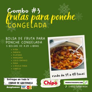 Fruta para ponche congelada productos chipo Guatemala No 3
