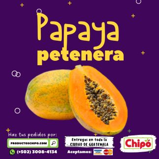 papaya petenera productos chipo fruta verdura y mas a domicilio guatemala