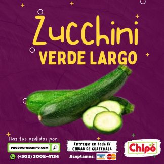 zucchini verde largo productos chipo guatemala fruta verdura y mas a domicilio