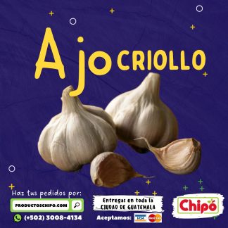 ajo criollo productos chipo ffruta verdura y mas a domicilio guatemala