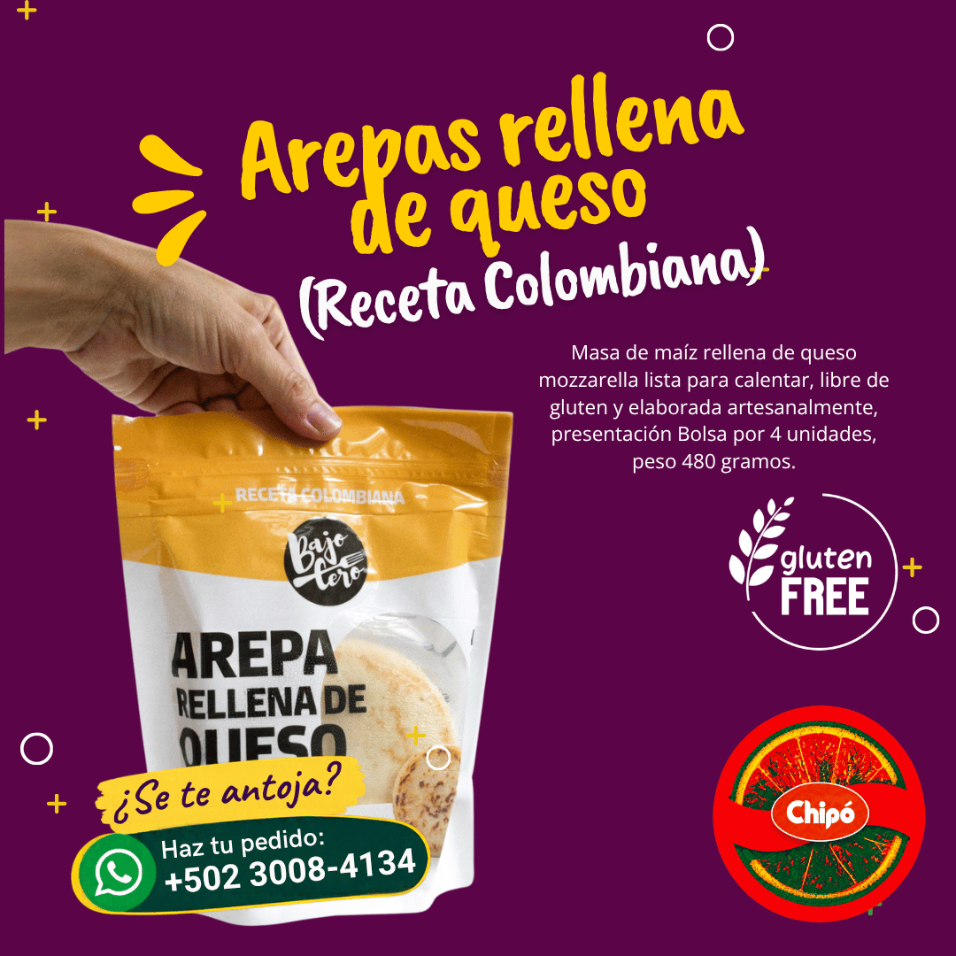 Arepa Rellena de Queso Bajo Cero - Sin Gluten