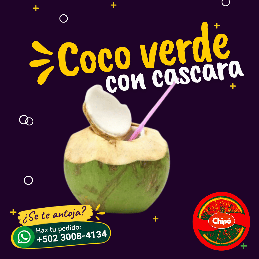 Coco verde con cascara